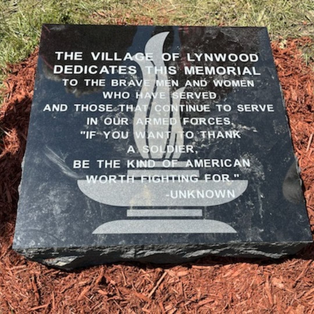 Village of Lynwood dedicates new Veterans Memorial