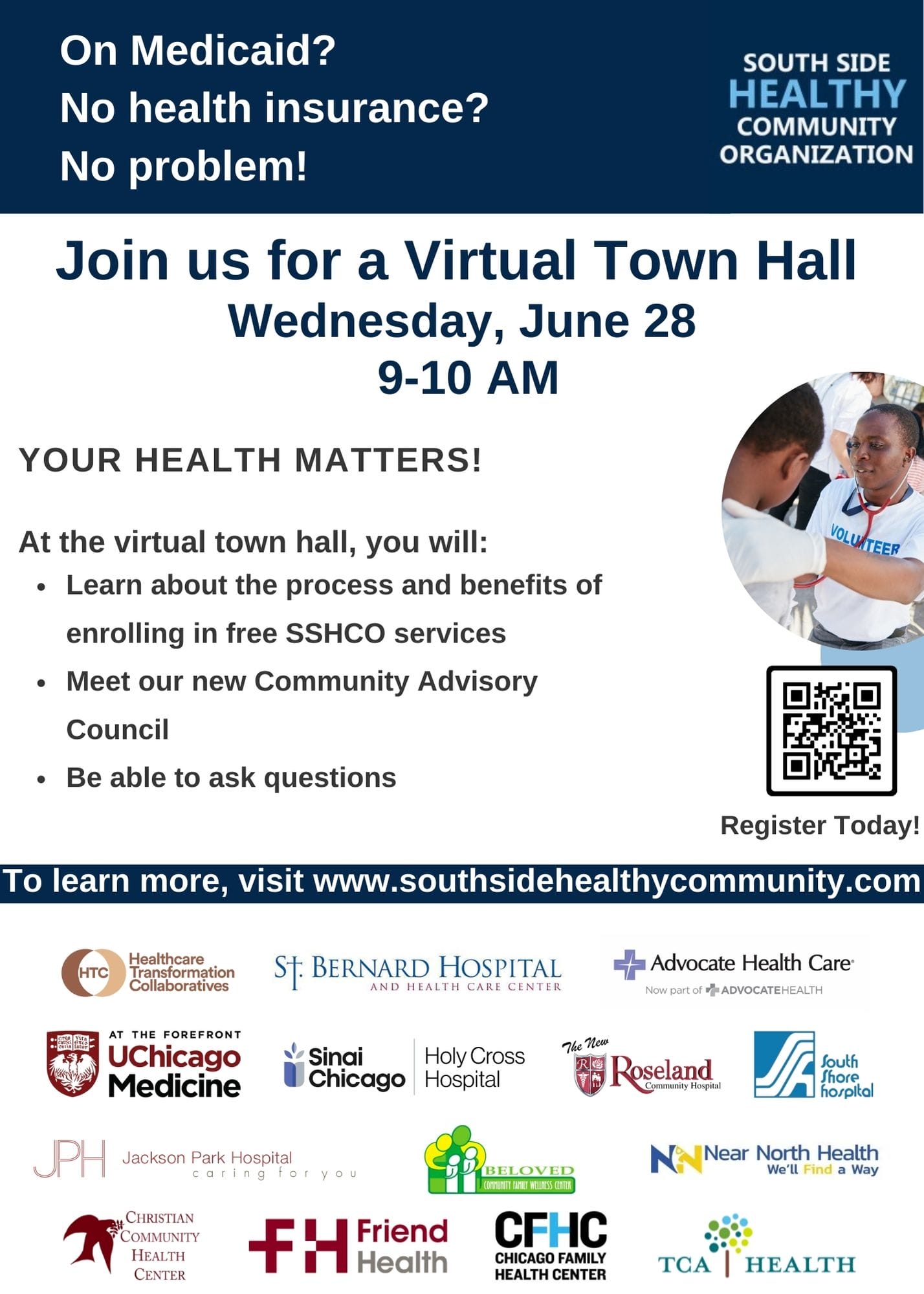 SSHCO Virtual Town Hall Flyer Final