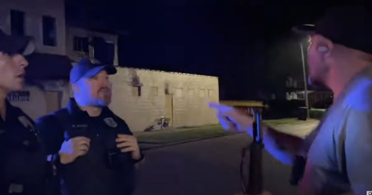 A South Bend man who contributes to the “Freedom 2 Film” YouTube channel contends in a lawsuit filed Tuesday that Indiana’s new 25-foot “buffer zone” law unfairly prevented him from observing and recording the police during an incident in July. (Screenshot from Freedom to Film YouTube channel)